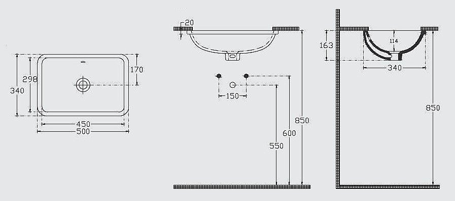 Раковина ISVEA Soluzione 50 10PL77045SV белая купить в интернет-магазине Sanbest