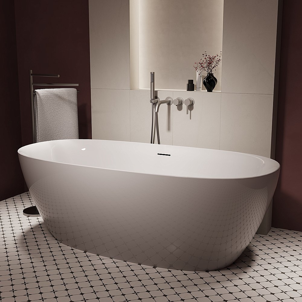 Ванна акриловая Vincea VBT-708-1600, 160x80 белый купить в интернет-магазине Sanbest