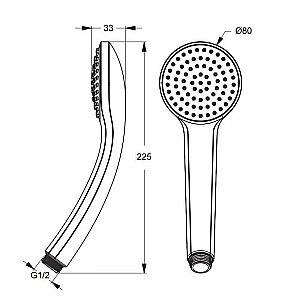 Душевая лейка Ideal Standard IDEALRAIN SOFT B9400AA купить в интернет-магазине сантехники Sanbest