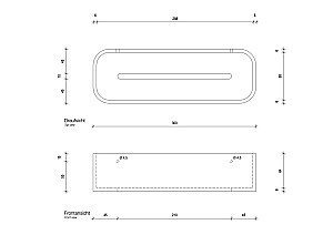 Полка для душа Decor Walther Stone DCT30 белый/хром купить в интернет-магазине сантехники Sanbest
