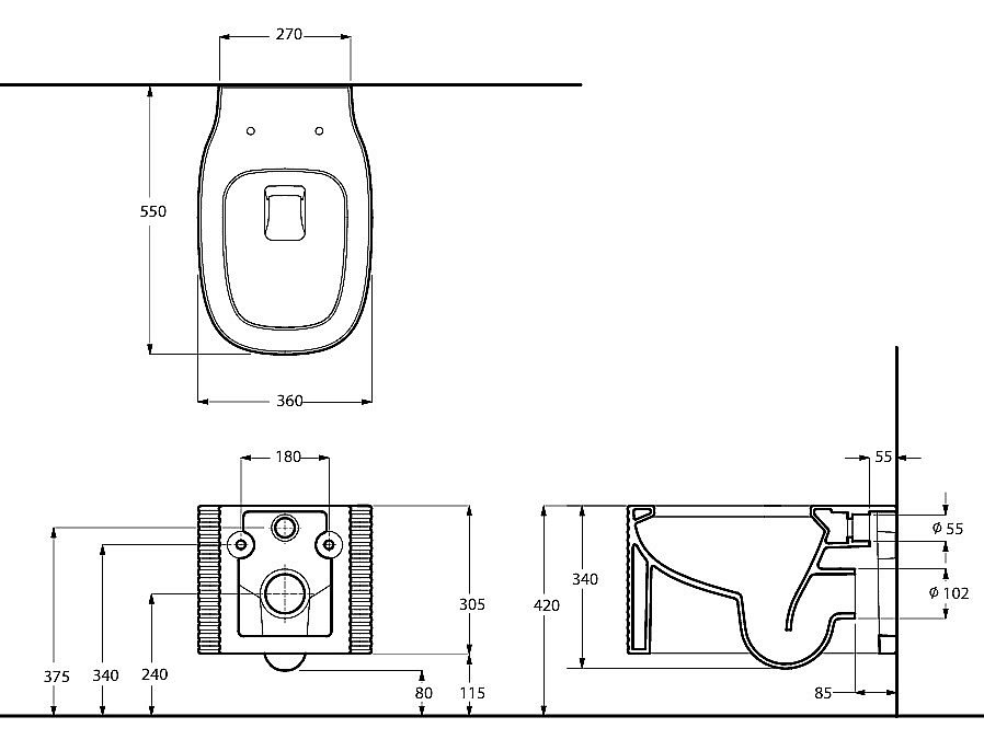 Унитаз подвесной Migliore MARE 32053 золото купить в интернет-магазине Sanbest