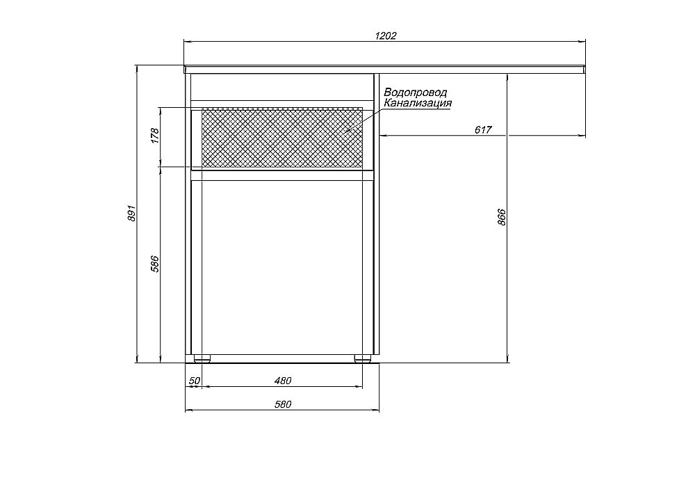 Тумба с раковиной Aquanet Токио 236916 120 белый для ванной в интернет-магазине Sanbest
