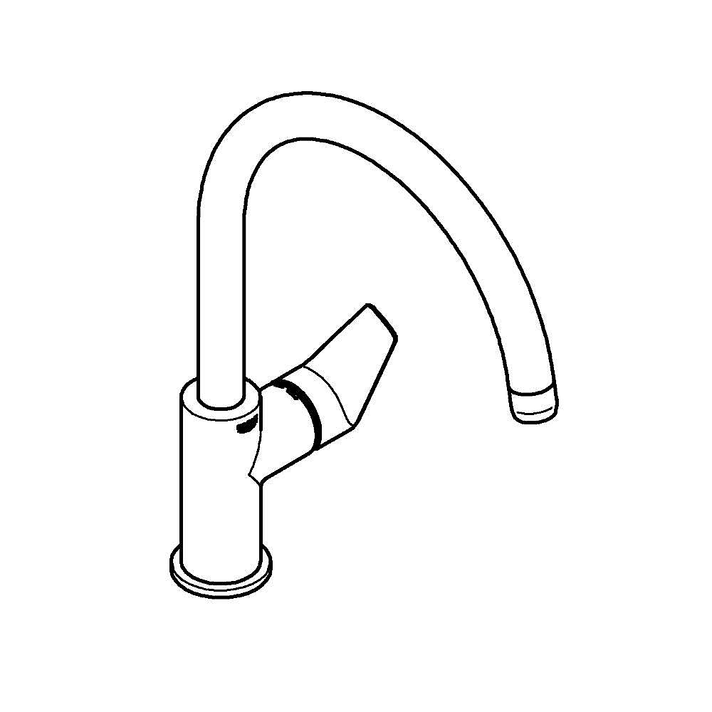 Смеситель для кухни GROHE BauEdge 31233001 хром купить в интернет-магазине сантехники Sanbest