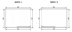 Душевой уголок Ravak Matrix MSDPS 100x80 стекло прозрачное/профиль белый купить в интернет-магазине Sanbest