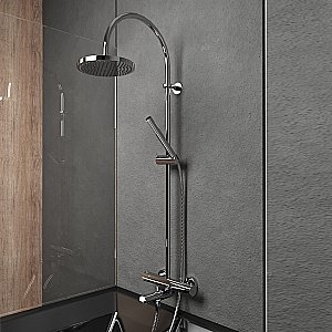 Душевая система PAINI Cox 78CR687TH1KM хром купить в интернет-магазине сантехники Sanbest