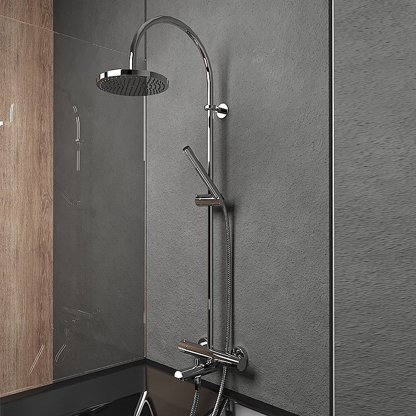 Душевая система PAINI Cox 78CR687TH1KM хром купить в интернет-магазине сантехники Sanbest