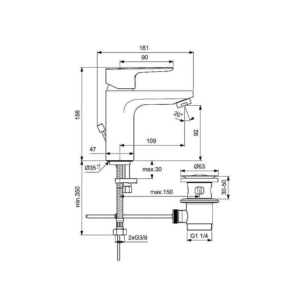 Набор смесителей Ideal Standard Ceraflex BD005AA купить в интернет-магазине сантехники Sanbest