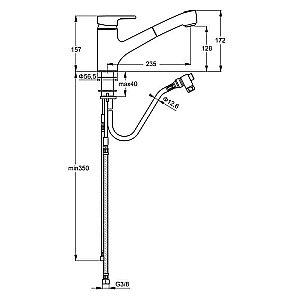 Смеситель для кухни Ideal Standard Active B8435AA купить в интернет-магазине сантехники Sanbest