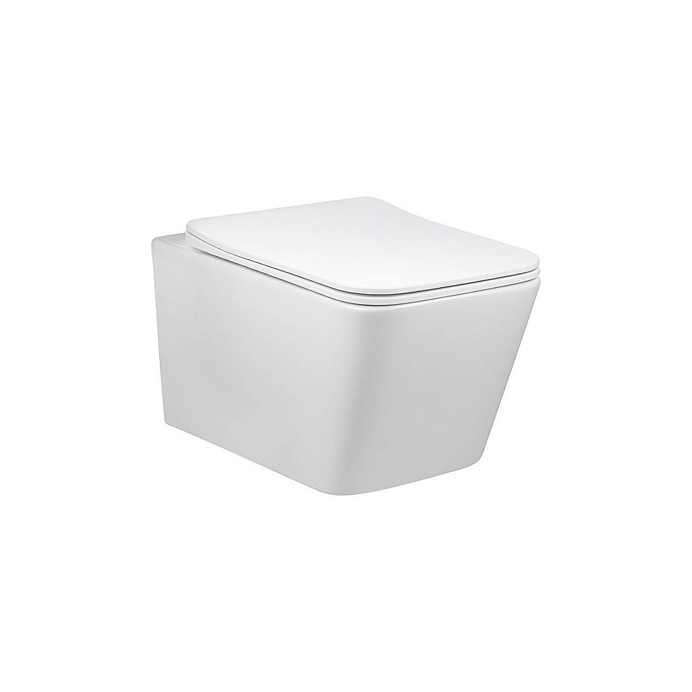 Унитаз подвесной Vincea Q-Line VT1-12 безободковый, с крышкой микролифт, белый купить в интернет-магазине Sanbest