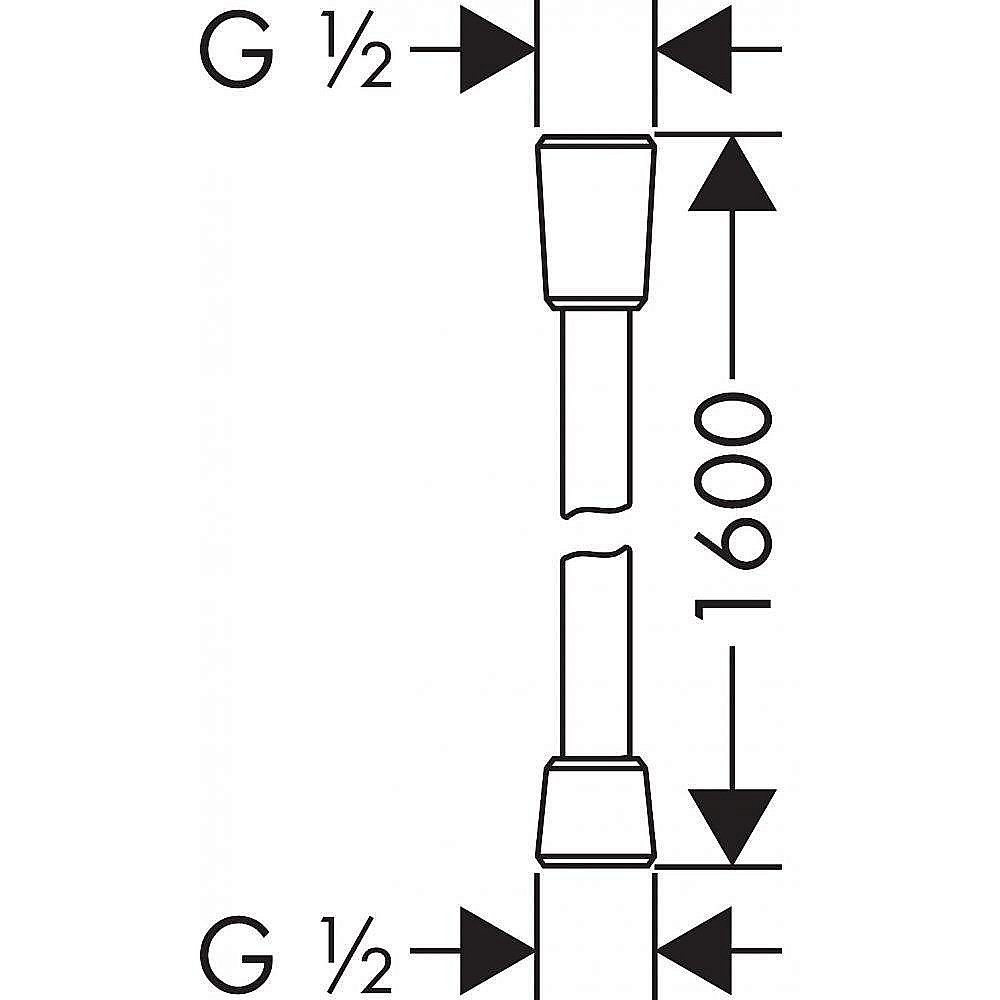Душевой шланг Hansgrohe Isiflex 28276340 купить в интернет-магазине сантехники Sanbest