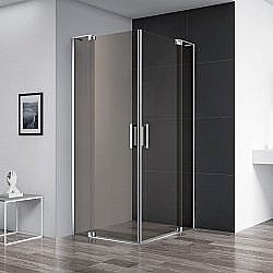 Душевой уголок Cezares Slider 80х70 SLIDER-AH-2-70/80-80/90-BR-Cr стекло бронза тонированное/профиль хром купить в интернет-магазине Sanbest