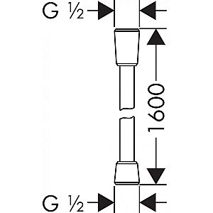 Душевой шланг Hansgrohe Isiflex 28276340 купить в интернет-магазине сантехники Sanbest