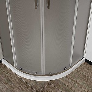 Душевой уголок Vincea City VSQ-5CT900MT 90x90 стекло текстурное/профиль хром купить в интернет-магазине Sanbest