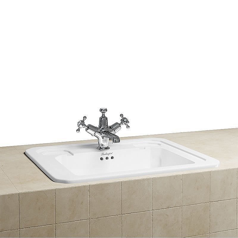 Раковина Burlington 54 B13 1TH белая купить в интернет-магазине Sanbest