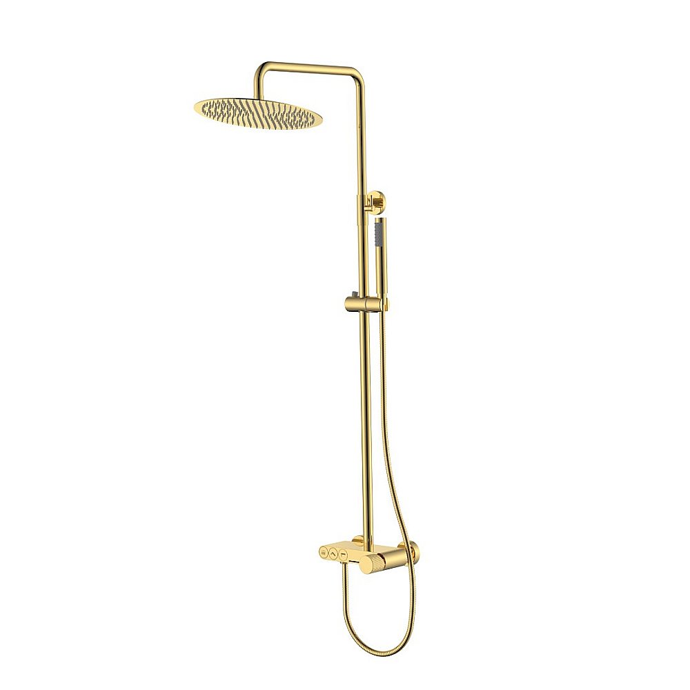 Душевая система Boheme Stick 128-GG.3 золото/ручка LINEA купить в интернет-магазине сантехники Sanbest