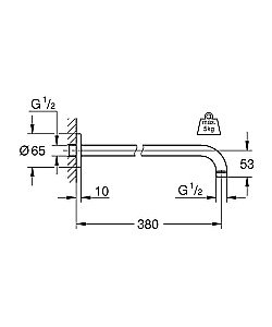 Душевой кронштейн Grohe Rainshower 28361000 купить в интернет-магазине сантехники Sanbest