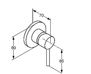 Смеситель для душа Kludi Bozz 38925N076 брашированное золото купить в интернет-магазине сантехники Sanbest