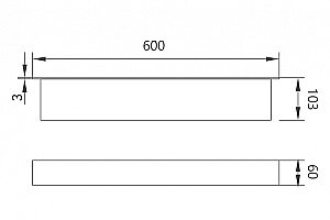 Полка ABBER Nischen AN3010MB черная матовая купить в интернет-магазине сантехники Sanbest