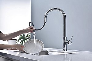 Смеситель для кухни Paulmark Galant Ga213077-CR хром купить в интернет-магазине сантехники Sanbest