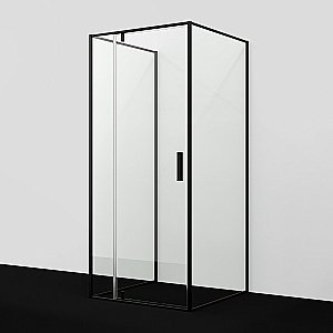 Душевой уголок WasserKRAFT Elbe 74P 74P43 90х90 профиль черный матовый/стекло прозрачное купить в интернет-магазине Sanbest