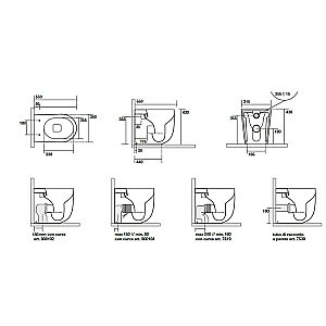 Унитаз приставной Kerasan Nolita 5318 Bruno matt, безободковый купить в интернет-магазине Sanbest