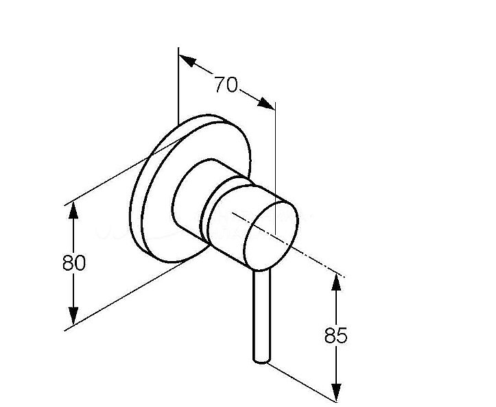 Смеситель для душа Kludi Bozz 38925N076 брашированное золото купить в интернет-магазине сантехники Sanbest