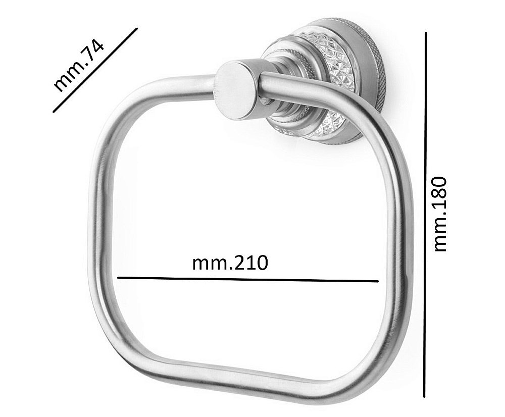 Полотенцедержатель-кольцо Boheme AURA 10245-G золото купить в интернет-магазине сантехники Sanbest
