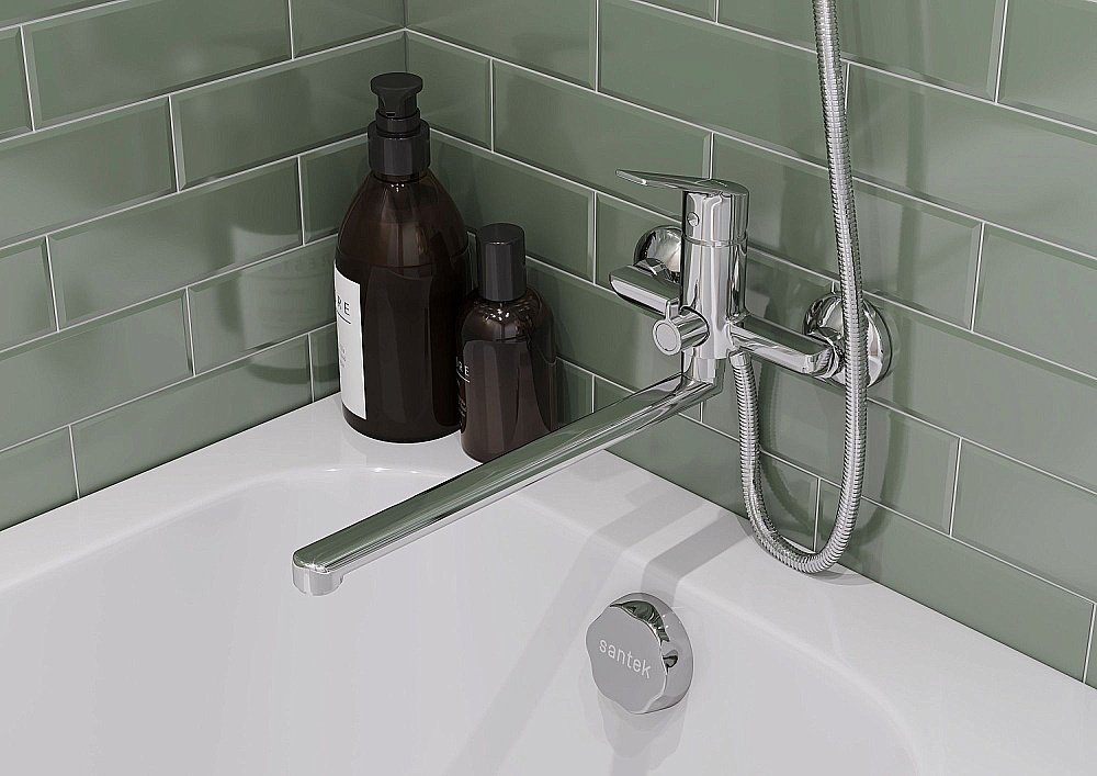 Смеситель для ванны Santek Венга WH5A12003C001 хром купить в интернет-магазине сантехники Sanbest