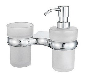 Держатель стакана и диспенсера WasserKRAFT Berkel K-6889 купить в интернет-магазине сантехники Sanbest