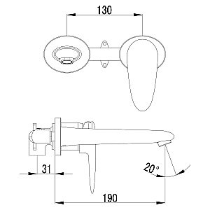 Смеситель для раковины Lemark Status LM4426C купить в интернет-магазине сантехники Sanbest