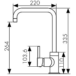 Смеситель для кухни Kaiser Merkur 26844-3 купить в интернет-магазине сантехники Sanbest