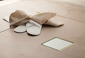 Душевой трап Pestan Confluo Standard 13000159 белый/золото купить в интернет-магазине Sanbest