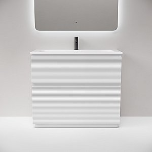 Тумба с раковиной Sancos FOLK Floor FL100FW/CN7013 100 Bianco для ванной в интернет-магазине Sanbest