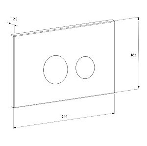Кнопка для инсталляции D&K Bayern DB1529007 золото матовое купить в интернет-магазине сантехники Sanbest