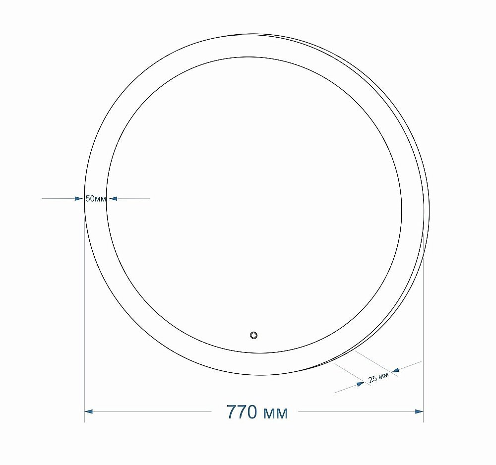 Зеркало Континент Rinaldi ЗЛП39 77x77 в ванную от интернет-магазине сантехники Sanbest