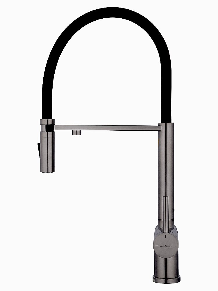 Смеситель для кухни WONZON & WOGHAND WW-88458009-BGM темный графит купить в интернет-магазине сантехники Sanbest