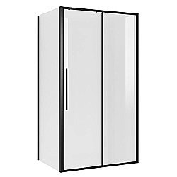 Душевой уголок Niagara Nova NG-84-12AB/NG-A100B-34 120х100 стекло прозрачное/профиль черный матовый купить в интернет-магазине Sanbest