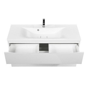 Тумба с раковиной BelBagno MARINO-H60-1100 Bianco Lucido для ванной в интернет-магазине Sanbest