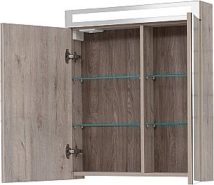 Шкаф зеркальный Dreja Max 70 дуб кантри купить в интернет-магазине сантехники Sanbest