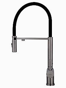 Смеситель для кухни WONZON & WOGHAND WW-88458009-BGM темный графит купить в интернет-магазине сантехники Sanbest