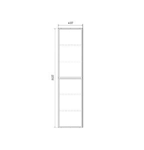 Пенал Comforty Мадрид 00-00017855 серый шелк для ванной в интернет-магазине сантехники Sanbest