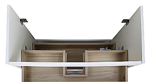 Тумба с раковиной Azario Мила 80 CS00091365 белая матовая для ванной в интернет-магазине Sanbest