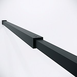 Душевая перегородка Niagara Nova 100 NG-481-10FBLACK профиль черный матовый/стекло рифленое купить в интернет-магазине Sanbest