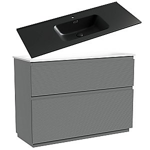 Тумба с раковиной Sancos FOLK Floor FL120FES/CN7006MB 120 Ergraut soft для ванной в интернет-магазине Sanbest