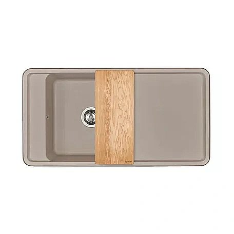 Мойка кухонная Акватон Беллис 97 серый шёлк купить в интернет-магазине сантехники Sanbest