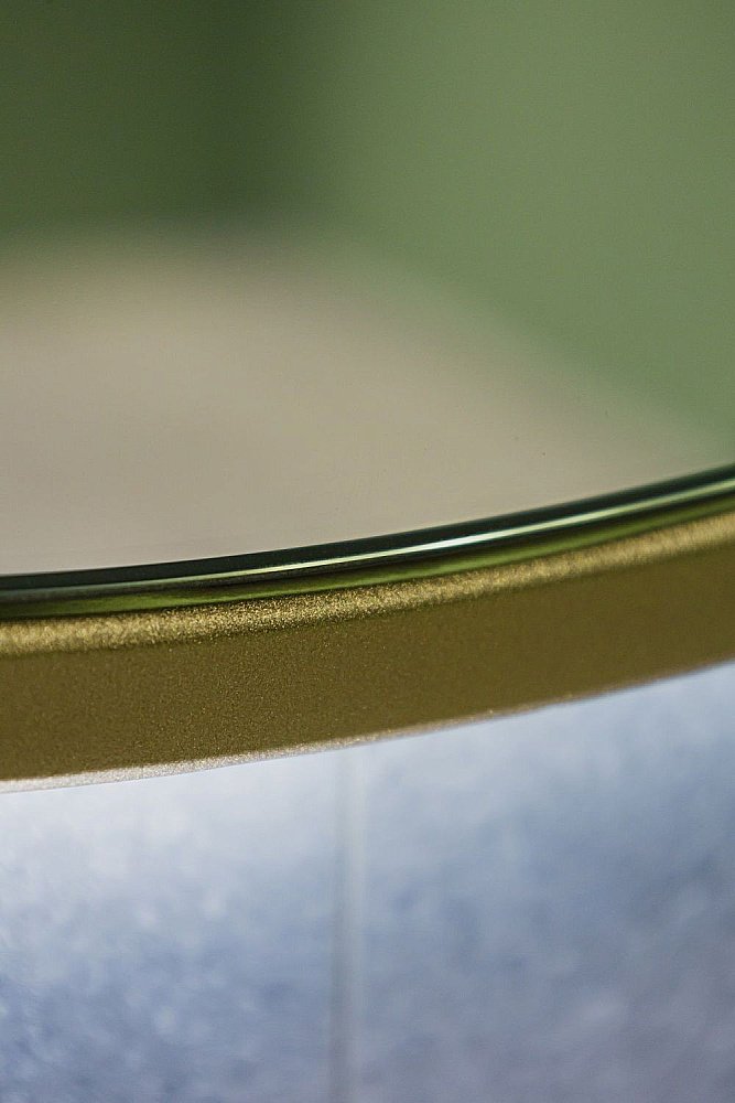 Зеркало Art&Max ASTI AM-Ast-800-DS-FNC-Gold в ванную от интернет-магазине сантехники Sanbest