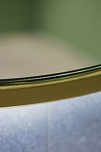 Зеркало Art&Max ASTI AM-Ast-800-DS-FNC-Gold в ванную от интернет-магазине сантехники Sanbest