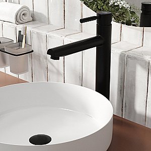 Смеситель для раковины WasserKRAFT Gollach 3303H черный матовый купить в интернет-магазине сантехники Sanbest
