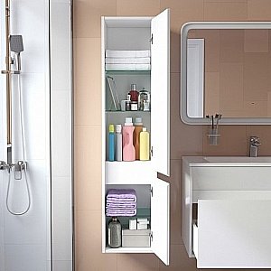 Пенал Iddis Esper 35 ESP35W0i97 белый для ванной в интернет-магазине сантехники Sanbest