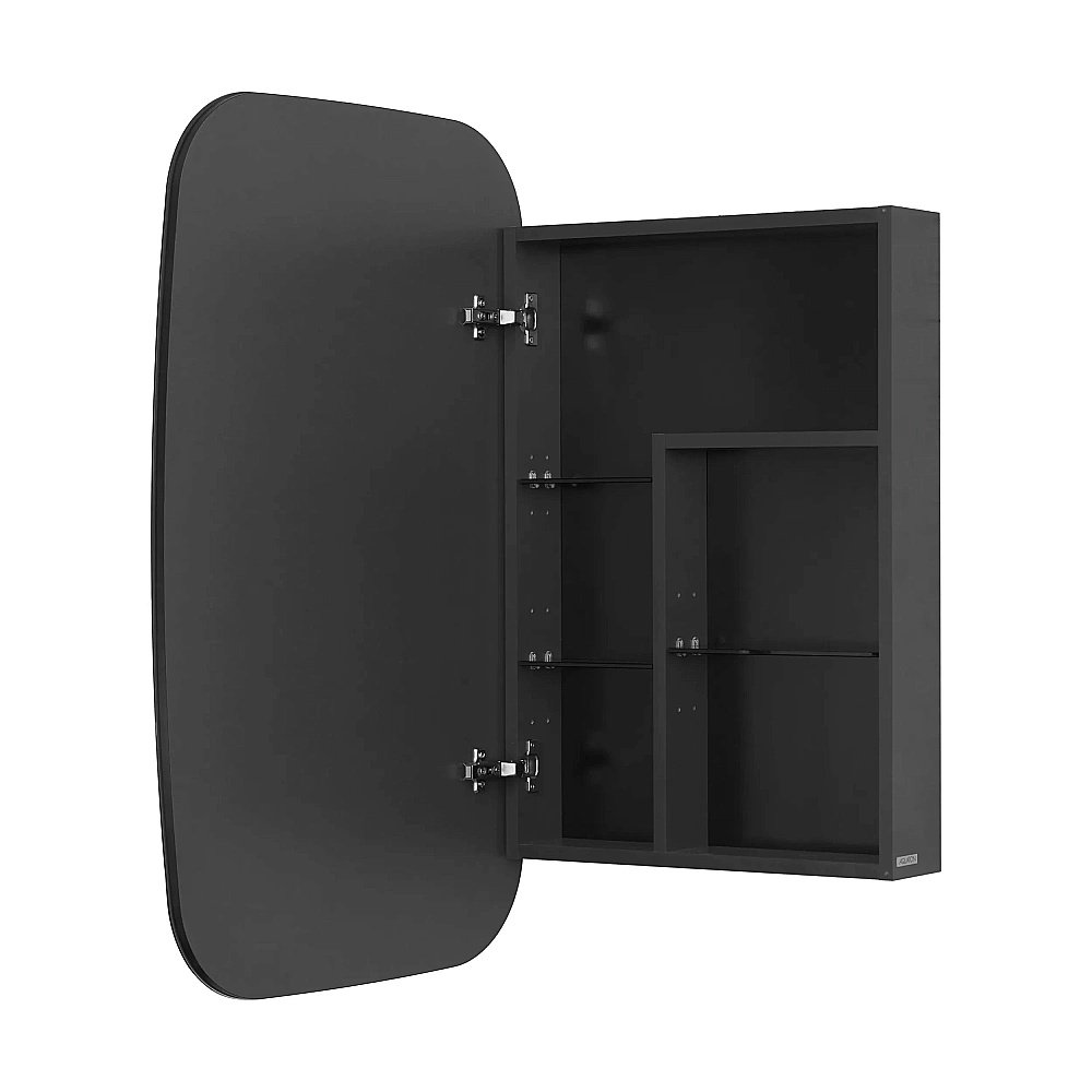 Зеркальный шкаф Акватон Сохо 60 графит купить в интернет-магазине сантехники Sanbest